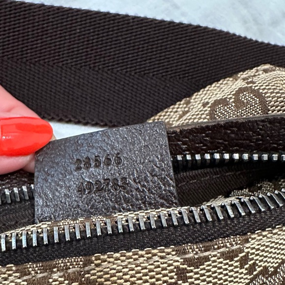 Authentic Gucci Brown Monogram Canvas Waist Bag Fanny Pack Bum Bag - Picture 10 of 13